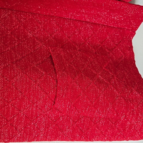 Allison Daley | Red Sparkle Cardigan Size Large - Picture 4 of 9